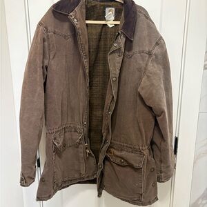 Carhartt Brown Canvas Military-Style Field Jacket